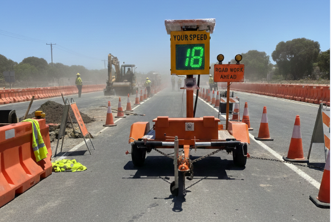 Variable LED Traffic Speed Signs